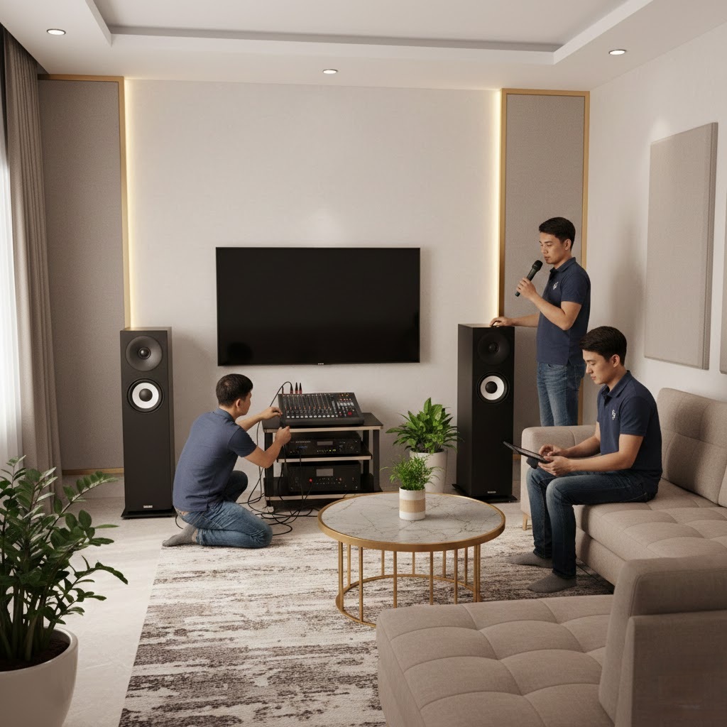 Lắp đặt dàn karaoke gia đình Bình Tân uy tín