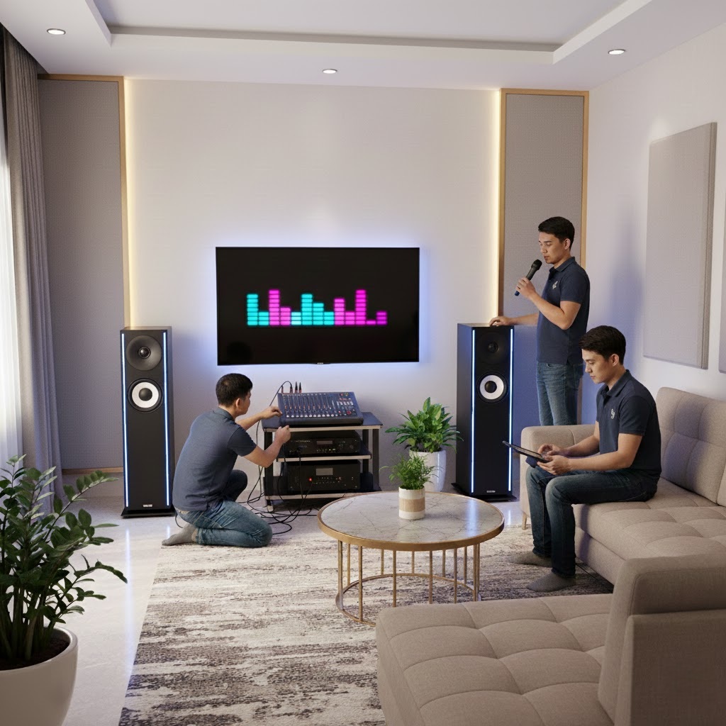 Lắp đặt dàn karaoke gia đình Bình Tân uy tín