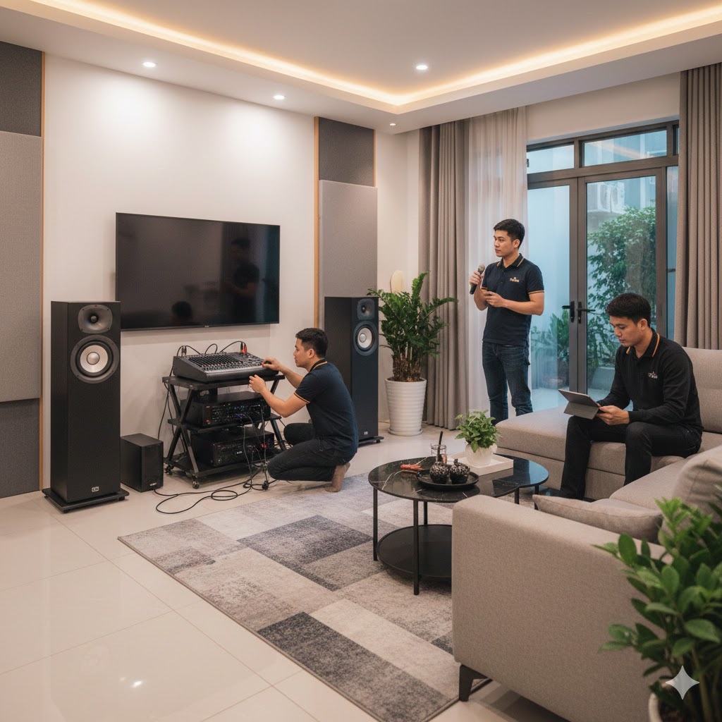 Lắp đặt dàn karaoke gia đình Bình Tân uy tín