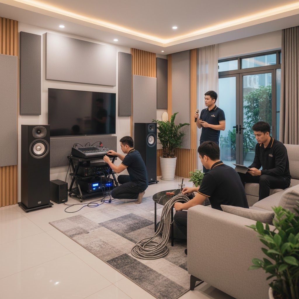 Lắp đặt dàn karaoke gia đình Bình Tân uy tín